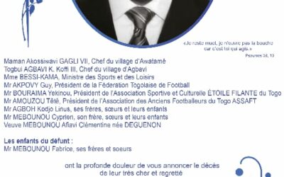 MEBOUNOU KPADÉ CLÉMENT ENTERRÉ EN CATIMINI NONOBSTANT TOUTES DÉCISIONS DU JUGE