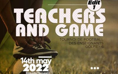 LES ÉCOLES DE LA COMMUNE DU GOLFE 6 CROISENT LES CRAMPONS DANS UN TOURNOI DÉNOMMÉ TEACHERS AND GAMES, ORAGANISÉ EN L’HONNEUR AUX ENSEIGNANTS