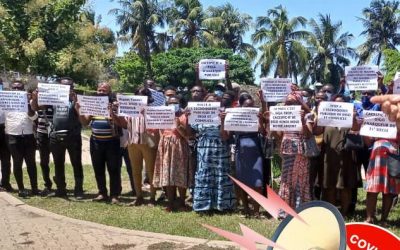 VAGUE D’INDIGNATION AU SEIN DU COVISCA EN SYNERGIE AVEC LES VICTIMES DES SOCIÉTÉS DE TRADING AU TOGO. RADIO ZEPHYR REÇOIT DAME AYABA SAHADA LA PRÉSIDENTE