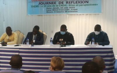 JOURNÉE DE RÉFLEXION DES 35 ANS DE LA CNDH : BILAN ET PERSPECTIVES DE L’INSTITUTION À LOMÉ