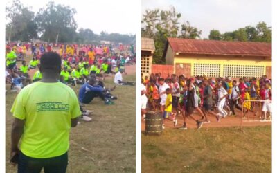 MAYI MAGBO DÉ-DIÉ et A.V.A. – TOGO. Profitent de l’acte -3, de la journée nationale du sport, pour communiquer sur l’importance de réduire les risques d’accident
