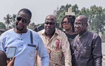 PROFESSEUR DAVID DOSSEH À LA TÊTE D’UNE DÉLÉGATION D’OSC CE 13 JANVIER À AGOÉ DJIGO EN COMMÉMORATION DU 60 ÈME ANNIVERSAIRE DE L’ASSASSINAT DU PRÉSIDENT OLYMPIO