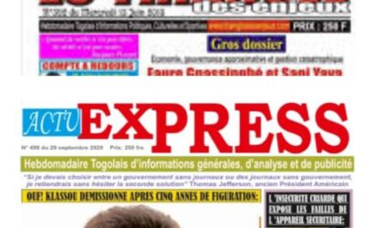 TOGO : DEUX JOURNALISTES CITÉS À COMPARAÎTRE LUNDI 13 FÉVRIER 2023 PAR DEVANT LE TRIBUNAL DE GRANDE INSTANCE DE LOMÉ
