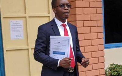 Ange K. GBETSOGBE, Président Nat. de la Ligue Togolaise de la Jeunesse Citoyenne, désormais titulaire d’un Master en Droit.