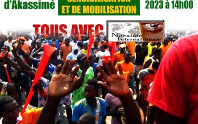 COVID GATE : UN MEETING ANNONCÉ PAR UNE COALITION DES OSC SAMEDI 15 AVRIL 2023 À AKASSIMÉ (LOMÉ)*