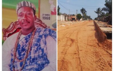 CONGRATULATION :Togbui DJINO KOFFI NOSSI-V, CHEF DU VILLAGE D’ADJOUYIKO (ADJOUGBA) SATISFAIT DE LA POLITIQUE D’AMÉNAGEMENT TERRITORIAL DU PRÉSIDENT FAURE ESSOZIMNA GNASINGBE