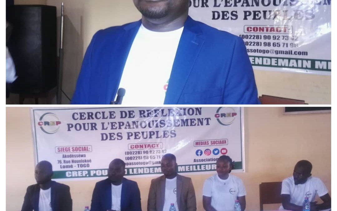 L&rsquo;ASSOCIATION CERCLE DE RÉFLEXION POUR L&rsquo;ÉPANOUISSEMENT DES PEUPLES (CREP) PORTÉE SUR LES FONTS BAPTISMAUX AVEC DES PROJETS D&rsquo;ENVERGURE ANNONCÉS