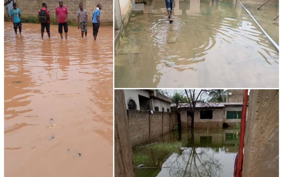 LOMÉ/ INONDATIONS : DE L&rsquo;AIDE POUR LES MAISONS SITUÉES DANS LE QUARTIER GBOMAMÉ AKOFALA (GOLFE 7) LOMÉ