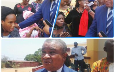 TOGO / SOCIÉTÉ : Dr Georges WILLIAM -KOUESSAN PRÉSIDENT DU PARTI A PRIS PART À LA MESSE POUR LE REPOS DE L’ÂME DU DÉFUNT IMAD ASSASSINÉ DANS UNE AFFAIRE D’IPHONE À LOMÉ.