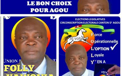 ECHOS DES CAMPAGNES : FOLLY Yawovia TÊTE DE LISTE DU PARTI (UDS-TOGO) PRÉFECTURE AGOU GAGNE LA CONFIANCE DES ÉLÉCTEURS PAR SA STRATÉGIE DE CONTACT DIRECT AVEC SA POPULATION