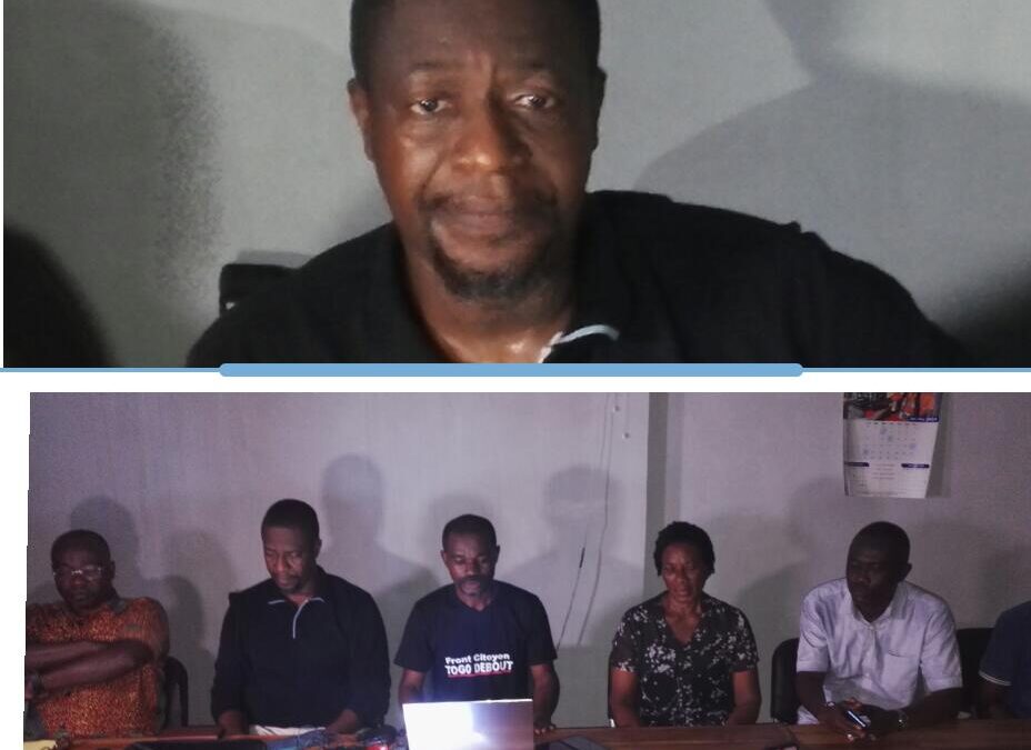TOGO : PROFESSEUR DAVID DOSSEH À LA TÊTE DES OSC N&rsquo;ACCEPTE PAS LA 5 ÈME RÉPUBLIQUE ET ANNONCE UN NOUVEAU MEETING