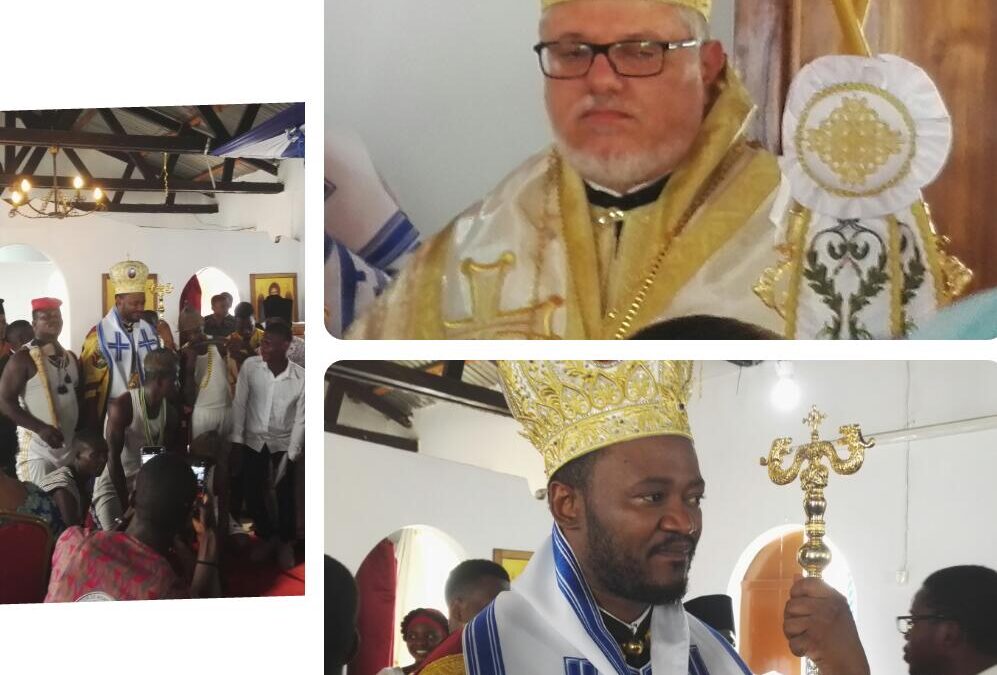 TOGO : EGLISE ORTHODOXE/ CÉRÉMONIE D&rsquo;INTRONISATION DE MONSEIGNEUR ATHANASE QUI DEVIENT ÉVÊQUE DU SAINT ÉVÊCHÉ DU TOGO