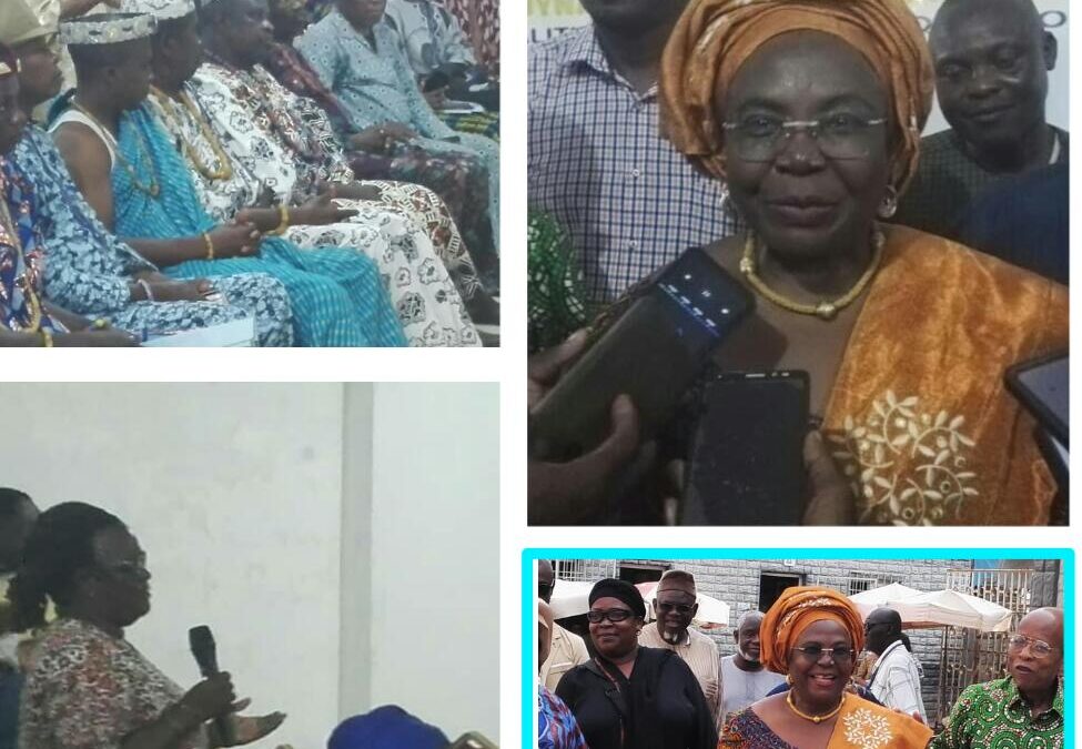 LA COORDINATRICE DE LA DMP Mme BRIGITTE KAFUI ADJAMAGBO DÉPUTÉ AU PARLEMENT TOGOLAIS FAIT LE BILAN DE SES 3 SEMAINES DE TOURNÉE ET LIBÈRE LA PAROLE AUX POPULATIONS