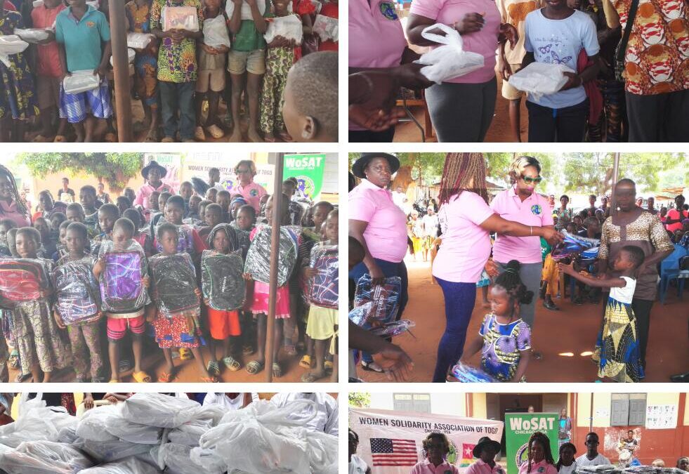 *WOMEN SOLIDARITY ASSOCIATION OF TOGO (WO.S.A.T) EMBAUME LES COEURS DE 468 ÉLÈVES DE L&rsquo;ECOLE PRIMAIRE PUBLIQUE DE TCHÉKPO-DÉDÉKPOÉ AVEC DES KITS SCOLAIRES*