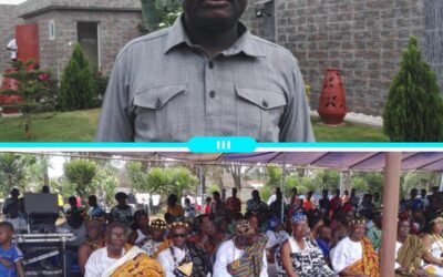 PIERRE HOR PRÉSIDENT DU MOUVEMENT POLITIQUE « FORÊT SACRÉE » ÉTAIT À LA FÊTE TRADITIONNELLE AVÉZAN À NOÉPÉ