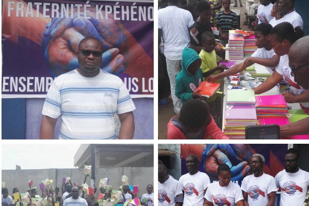 LOMÉ/GOLFE 1 : LA FRATERNITÉ KPÉHÉNOU DE LYON OFFRE DES KITS SCOLAIRES AUX ENFANTS