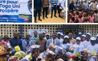 GOLFE 6 : LE MOUVEMENT TOGO UNI (MTU) EMBAUME LES CŒURS DES ÉLÈVES DE L’EPP BAGUIDA CENTRE AVEC DES KITS SCOLAIRES