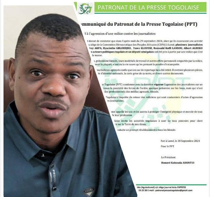 Communiqué du Patronat de la Presse Togolaise (PPT)