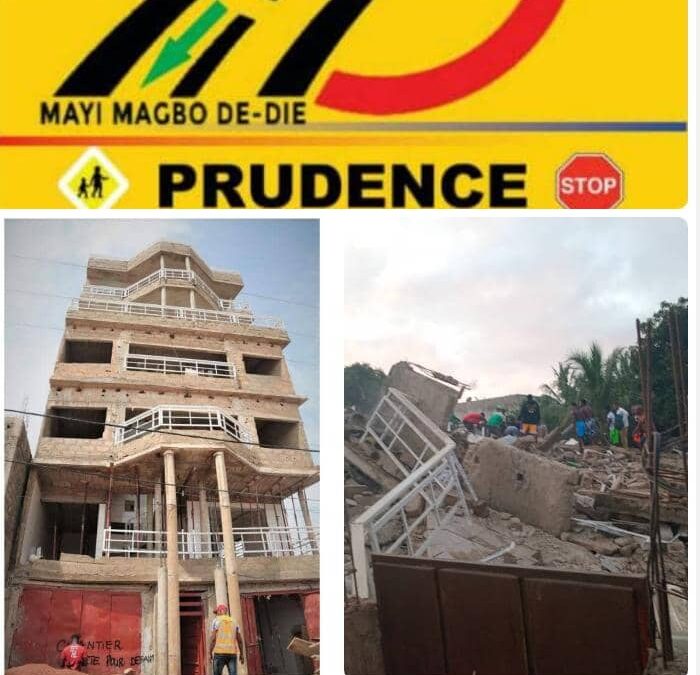 EFFONDREMENT D&rsquo;UN IMMEUBLE À 4 ETAGES À LOMÉ : L&rsquo;ASSOCIATION MAYI MAGBO DÉ-DIÉ FAIT LE POINT ET EXHORTE