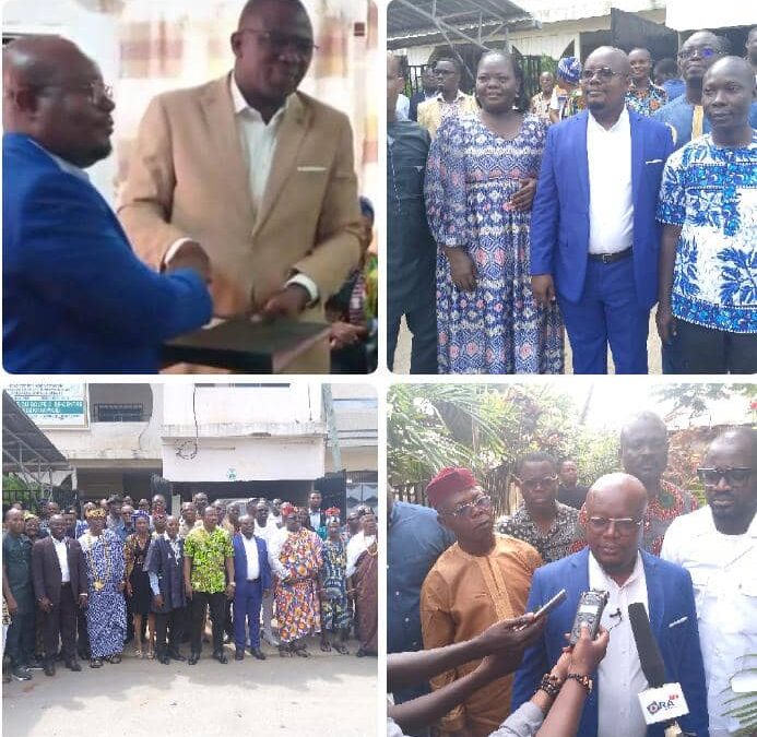 GOLFE 2 : PASTEUR EDOH KOMI MAIRE INTÉRIMAIRE PASSE LA MAIN AU NOUVEAU MAIRE KONOU NUKAFU