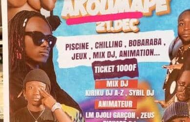 ÉCHO DE LA (P/VO) : LE CONCERT MIASEVIVI AKOUMAPE PRÉVU CE 21 DÉCEMBRE EST INTERDIT PAR LES AUTORITÉS ADMINISTRATIVES, POLITIQUES ET SÉCURITAIRES