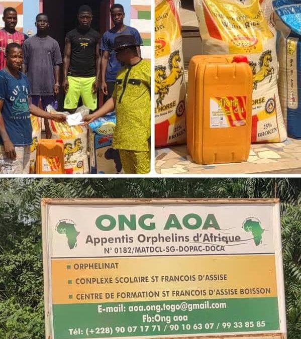 L’APŌTRE KING YOSHUA AGBOTI AU CHEVET DES ORPHELINS : UN GESTE DE FOI ET DE SOLIDARITÉ À l’ONG AOA