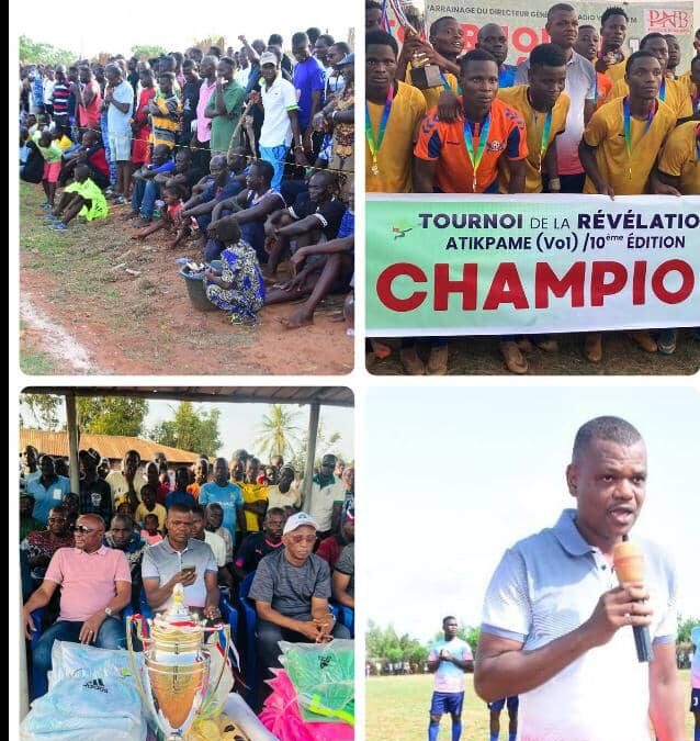 TOURNOI DE LA RÉVÉLATION – 10e ÉDITION À ATIKPAME DYNAMIC FC d’ATCHANDOME COURONNÉ CHAMPION DEVANT UN PUBLIC RECORD
