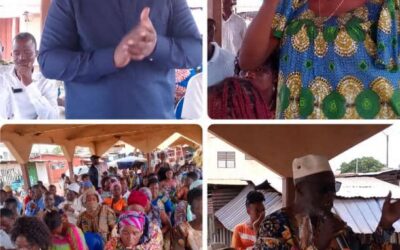 GOLFE 2 : LE MAIRE KONOU NUKAFU À L’ÉCOUTE DE SA POPULATION DANS LE MARCHÉ D’ATTIEGOU TOGO 2OOO