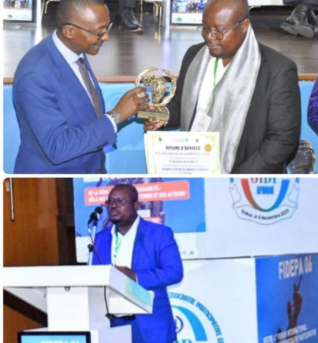 LE MAIRE SORTANT KONOU NUKAFU DU GOLFE 2 HONORE LE TOGO : SA COMMUNE REMPORTE LE PRIX D’EXCELLENCE DU LEADERSHIP LOCAL 2025 À DAKAR