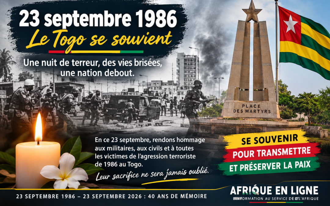23 SEPTEMBRE 1986 : LE TOGO SE SOUVIENT D&rsquo;UNE NUIT QUI A MARQUÉ SON HISTOIRE
